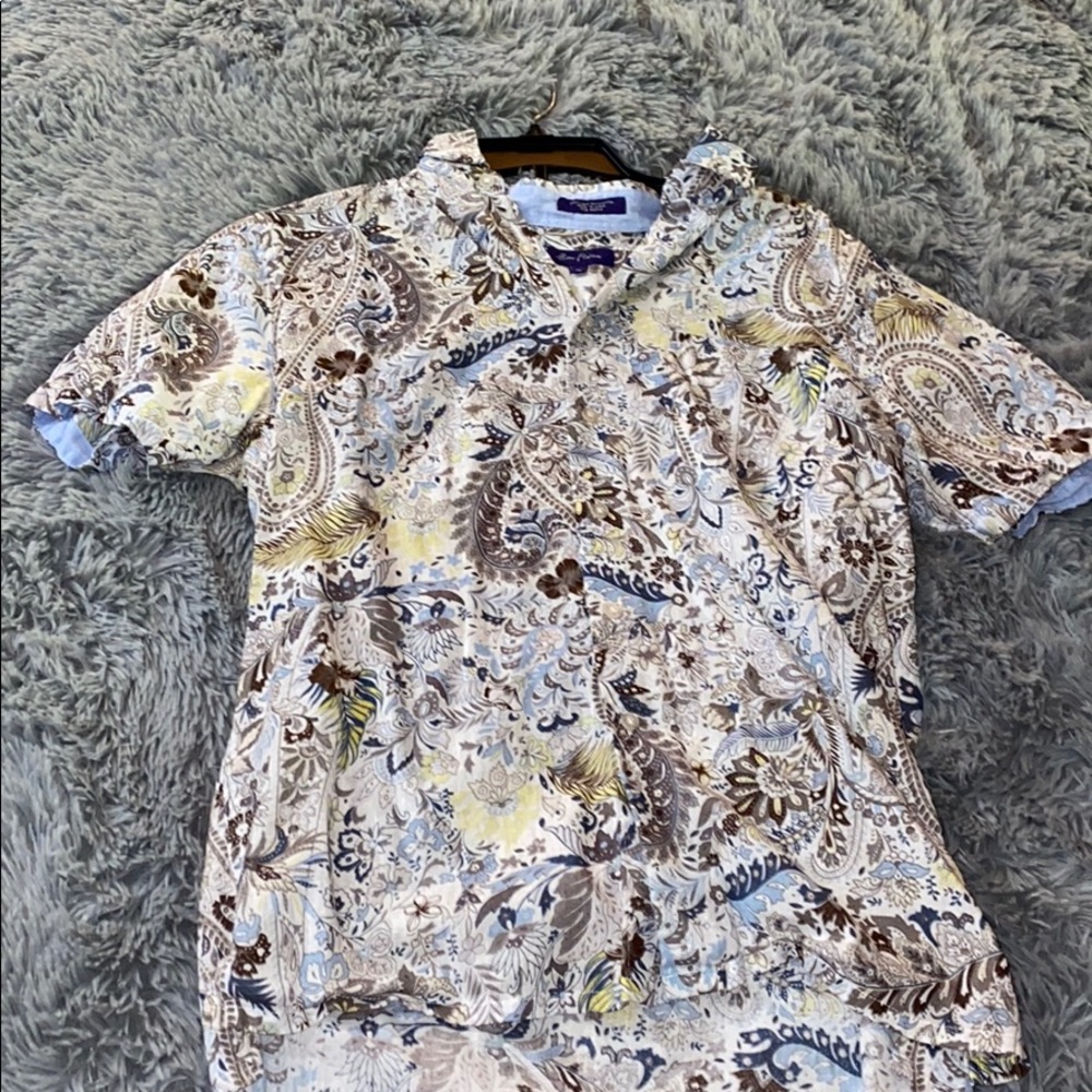 Alan flusser button down shirt